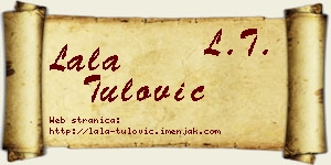 Lala Tulović vizit kartica